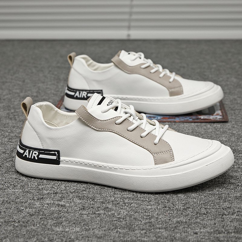 Men's shoes autumn leather small white shoes low-top casual shoes explosion models men's trendy shoes sports shoes men