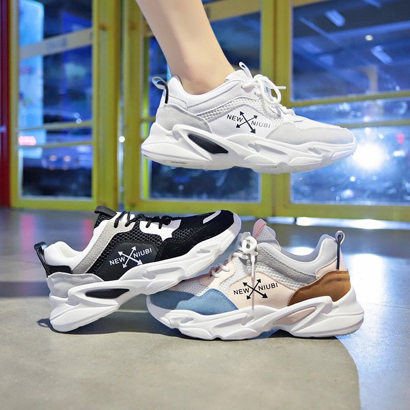 Sports shoes women 2021 spring new student running casual shoes women breathable women street shooting